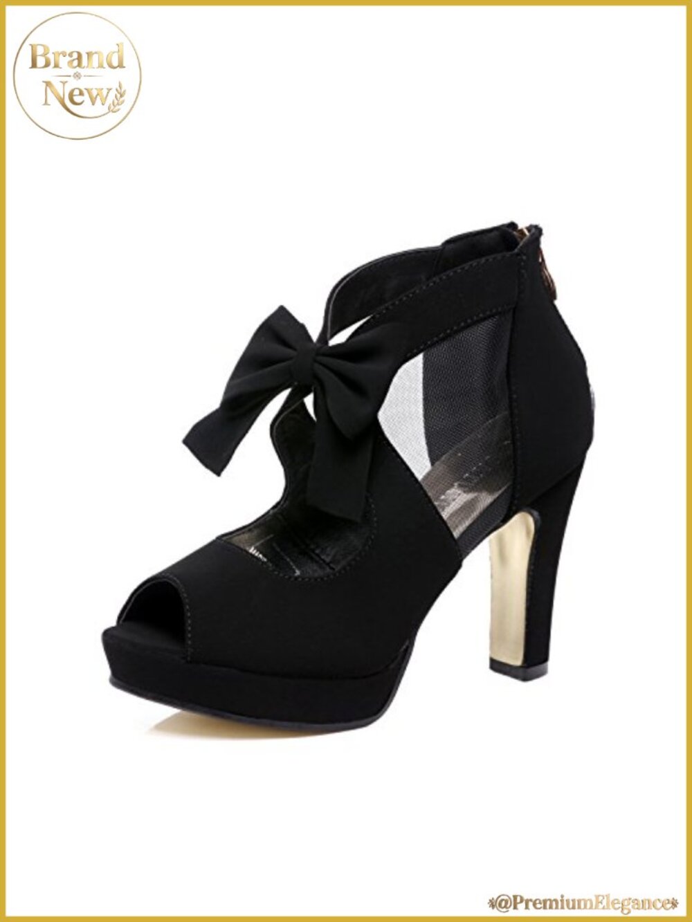 Women Platform Heeled Sandals Open Toe Strappy Bows Suede Prom Party Shoes